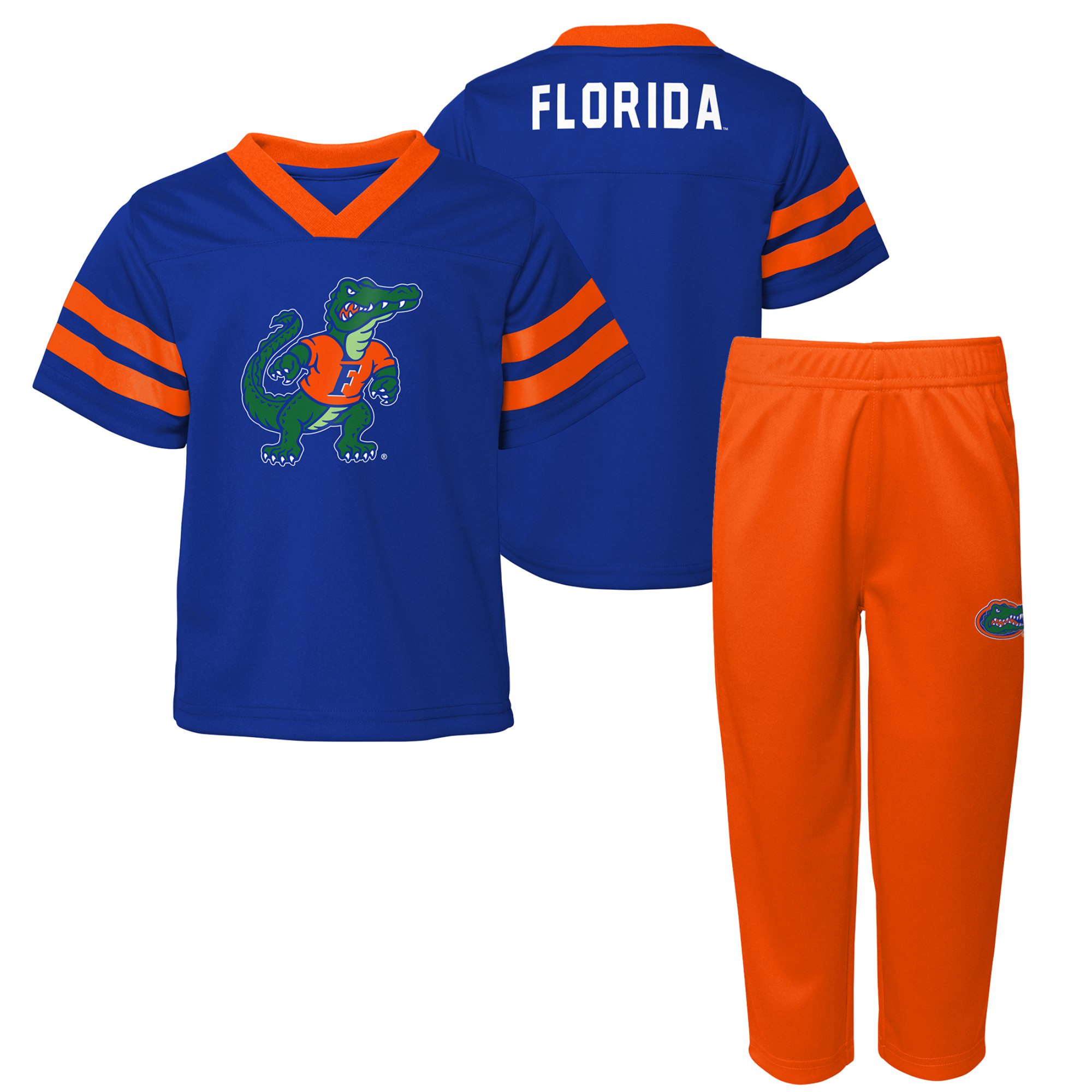 Infant Royal Florida Gators Two-Piece Red Zone Jersey \u0026 Pants Set